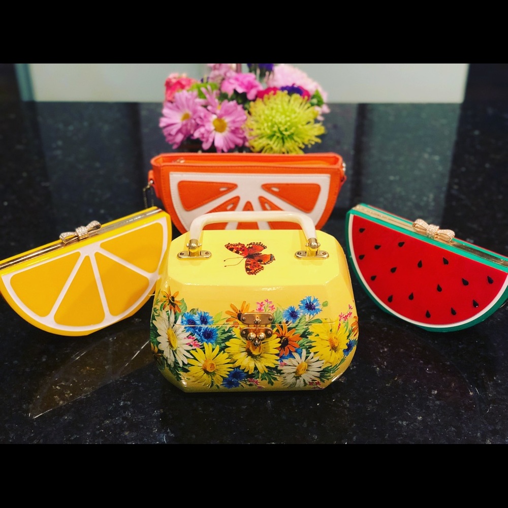 Fruit slices and flower bag!
